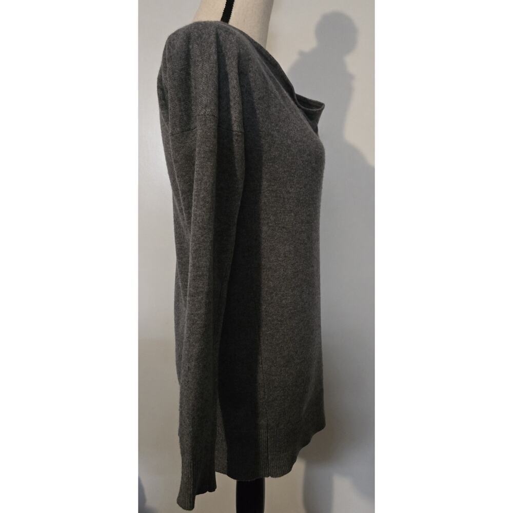 WOMAN'S ANN TAYLOR 100% CASHMERE SWEATER Pullover Gray Heather SIZE S EUC - Picture 4 of 6